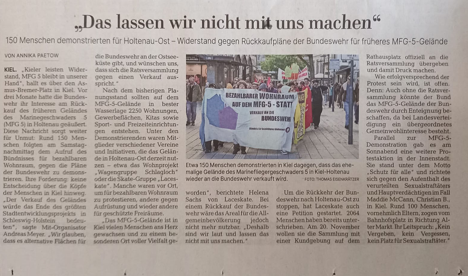 mfg5 bezahlbarer wohnraum statt bundeswehr