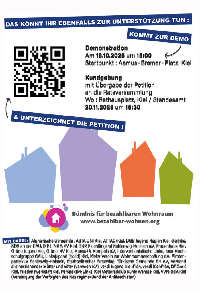 Demo und Kundgebung Kein Verkauf Holtenau Ost an die Bundeswehr